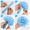 PATIKIL 6" Tissue Pom Poms Flowers, 10 Pack Paper Flower