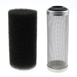 LUORNG Stainless Steel Aquarium Filter Guard 16mm Pre-Filter Sponge Aquarium Filter Protector Cover Kit for Fish Tank Inlet Pond