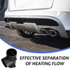WZYTEU Auxiliary Heater Accessories Diameter 75 mm, Type T Three-Way
