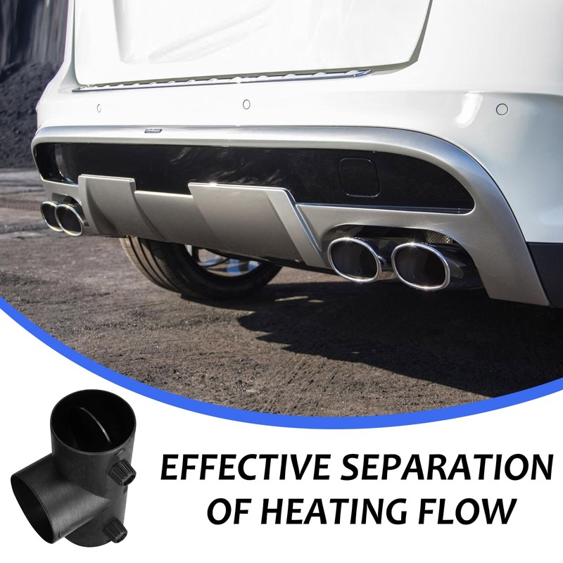 WZYTEU Auxiliary Heater Accessories Diameter 75 mm, Type T Three-Way