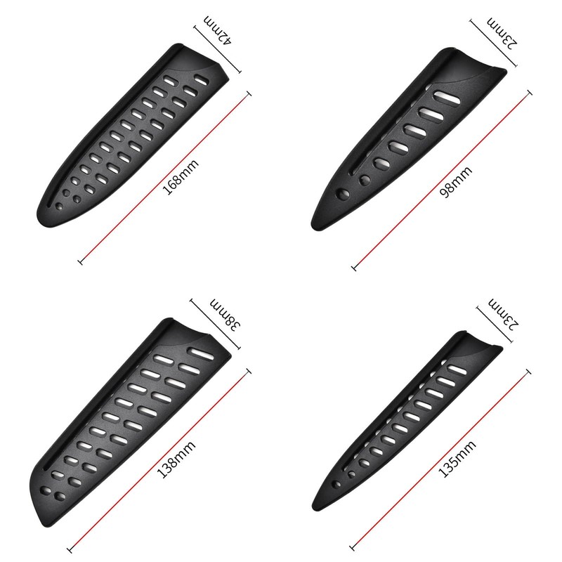 Huliyhus 8 Pieces Universal Knife Guards Set, Plastic Kitchen Knife