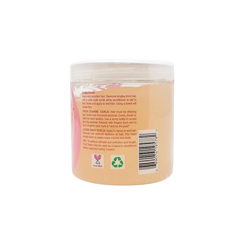 Kinky Curly Original Curling Custard Natural Styling Gel 8oz"Pack of