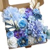 ASTRYAS Blue Artificial Flowers Combo Fake Roses Silk Peonies Flowers