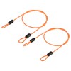 YOKIVE 2 Pcs Security Steel Cables, Coated Baggage Lock Wire
