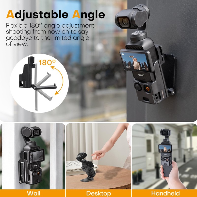 REYGEAK Magnetic Holder Stand for DJI Osmo Pocket 3, Pocket3