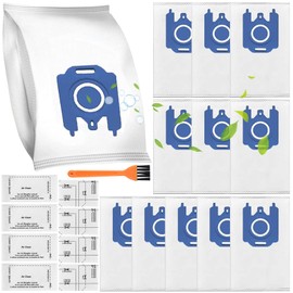 12 Staubsaugerbeutel 3D Efficiency für Miele HyClean GN Staubsauger Classic C1 Complete C2 Complete C3, S2 S5 S8 Serie Staubbeutel inkl. 3 Motor Protection Filters and 3 Exhaust Filters & 1 Bürste