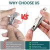 ULTECHNOVO Nail Clippers for Seniors - 360° Rotating Nail Clippers