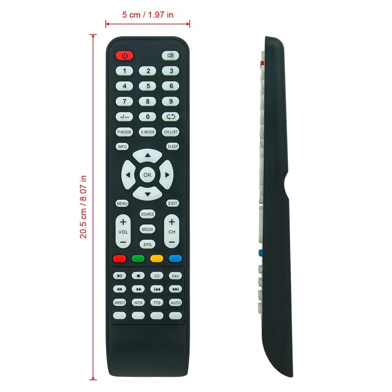 For Supersonic RC5504D Replace Remote for Supersonic AXESS TV SC-3211