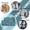 Somago Packing Cubes 6 Set Compression Space Saving Organizers for