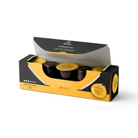 Tchibo Cafissimo Coffee Caffè Crema Mild Coffee Capsules, Pack of 10 (Coffee, Mild with Gentle Aroma), Sustainable & Fair Trade