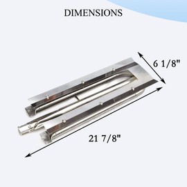 Shengyongh SS15481 (3-Pack) 21 7/8" Stainless Steel Burner Replacement for Viking Grill Parts 316-911, VGBQ 30, VGBQ 41, VGBQ 53 in T Series, VGBQ030-2T, VGBQ300-2RT/E, VGBQ3002RE