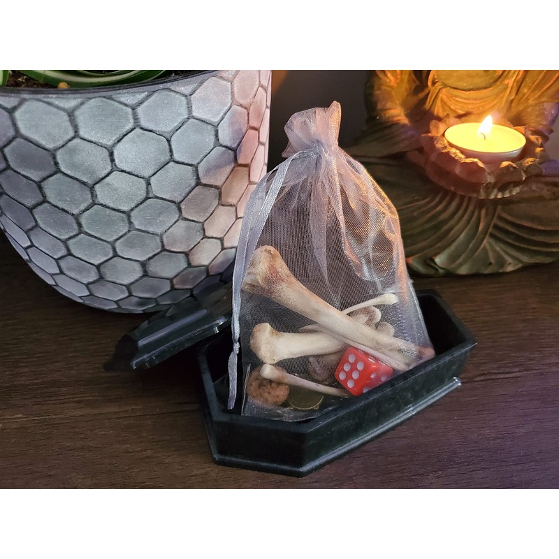 Bone Casting Kit for Hoodoo Witchcraft Divination Magick Bone Throwing