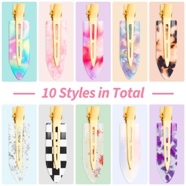 Kiiwah Pack of 10 Seamless Hair Clips, Hair Pin Curl Clips, No Bending, with Storage Box for Women, Girls, Hair Styling and Make-Up