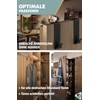 Menz Premium Door Hooks Set of 6 Black Door Hooks
