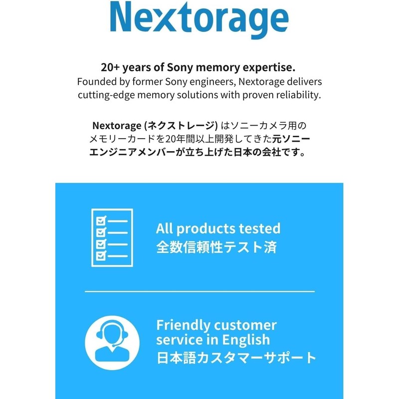 Nextorage UHS-II V90 64GB SDXC SD Card, Max Read Speed