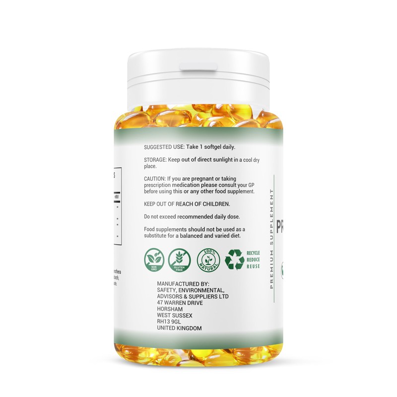 Evening Primrose Oil 1000MG - 4 Month Suuply - Omega