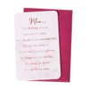 Wishing Well Words of Endearment Sentimental Message Card for Mum