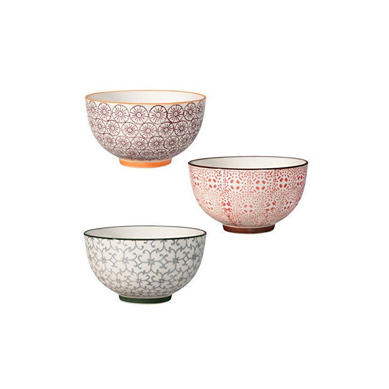 Bloomingville Isabella Retro Dessert Bowls Vintage Diameter 11.5 cm Purple