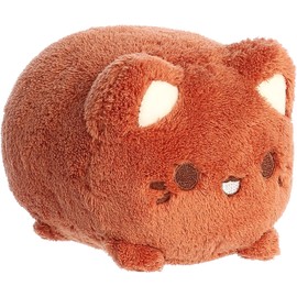 Aurora® Enchanting Tasty Peach® Coconut Meowchi Stuffed Animal - Bright & Colorful Design - Showpiece Plush - Brown 7 Inches