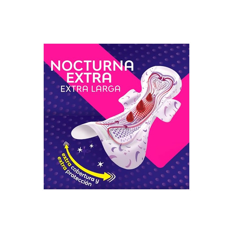 Saba Buenas Noches Extra, toallas nocturnas con alas, 12 piezas