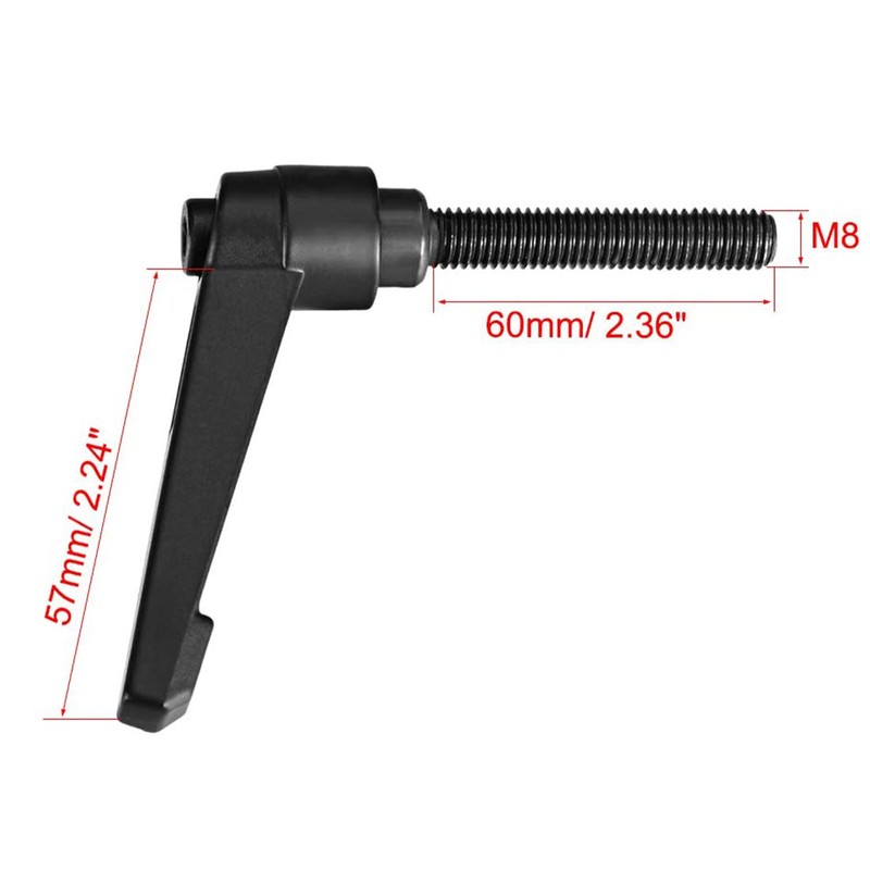 TA-VIGOR 1Pcs Adjustable Clamping Lever Handles, M8 x 60mm Locking