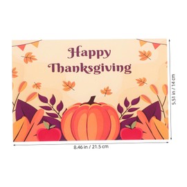 COHEALI Thanksgiving Festival Cards 1 Set Themed Greeting Cards Envelope for Party