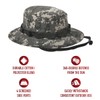 Urban Digital Camouflage Military Boonie Bush Hat, Size 7.25"