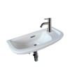Fine Fixtures Small Wall Mounted Bathroom Sink, Mounting hardware included.