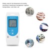 LOCADENCE Temperature Humidity Data Logger, Reusable LCD Digital Temperature Recorder,