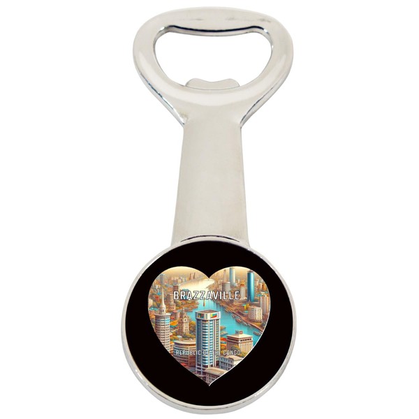 Brazzaville Republic of The Congo Travel Souvenir Destination Heart Shape