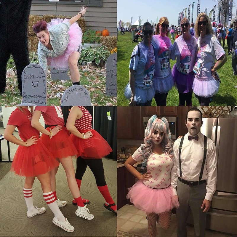 YoungLove Women 3 Layered Tulle Ballerina Running Tutu Skirt, Teal