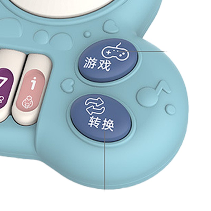 Drum Piano Toy Educational Multifunctional Baby Piano Toy with Game