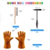Glarks 4Pcs 10'' Chipping Hammer With Coil Spring Handle and