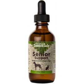 Animal Essentials Senior Support Supplement Dogs and Cats, 2 fl oz - Made in USA Physical and Mental Well-Being