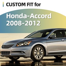 6pcs Glossy Silver Exterior Door Window Pillar Posts Molding Cover Panel Trim Stickers Side Door Window Cover Trim Kits for Honda Accord 8th Gen 2008 2009 2010 2011 2012 Accessories