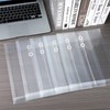 50 Pcs A4 Size Clear Plastic Poly Envelopes with String