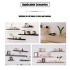 wugongshan Pack of 10 Floating Shelf Brackets, Invisible Shelf Brackets,