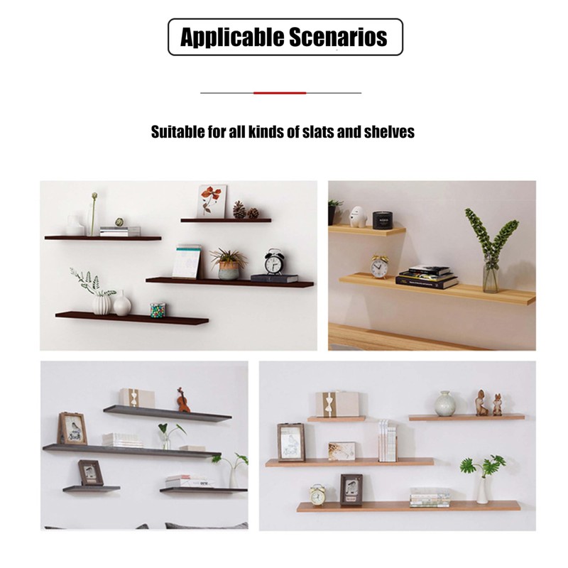 wugongshan Pack of 10 Floating Shelf Brackets, Invisible Shelf Brackets,
