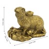 Bunny Statue Sturdy Brass Retro Look Fine Details Stable Durable