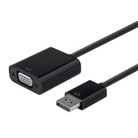 Monoprice DisplayPort 1.2a to VGA Active Adapter, Black