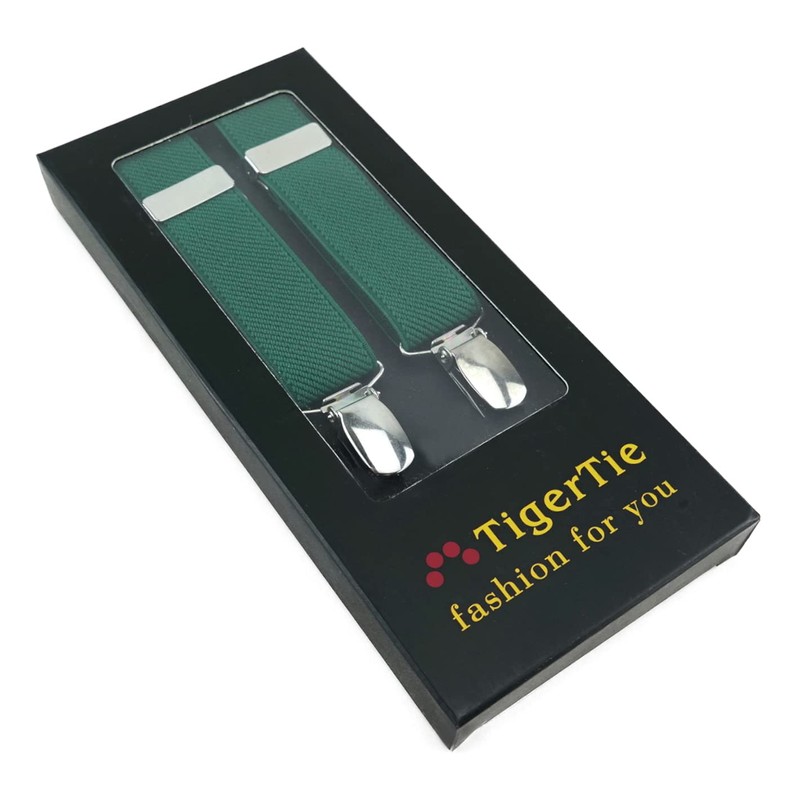 TigerTie Children's Y-shaped braces with 3 extra strong clips, high-quality