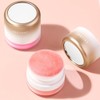 GECOMO Blush Powder Soft Mushroom Brush Cheek Pom Pom Mineral