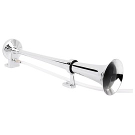 Scitoo 150db Super Loud 1Pcs Electric Air Horns Kit for Vehicles, Applicable for ATV, Bus, Motorcycle, Van, Truck (Silver)