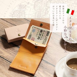 Characters Memorabilia Snoopy Wallet, Mini Wallet, Italian Leather, Genuine Leather, Women's, Men's, Trifold Wallet, Coin Purse, orange