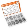 HELIFOUNER 240 Pieces #4-40 Phillips Pan Head Machine Screws Nuts