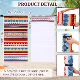 Hahafelt 1 Pack Car Seat Towel Covers Athletic Running Towel Performance Microfiber Post Workout Sweat Washable Cover Non Slip for Car Outdoor Sport Activities 63 x 31.5 Inches (Boho)