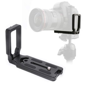 Quick Release Plate, Aluminum Alloy Quick Release Plate Hand L Shape Bracket for Canon EOS 5D Mark II Mark III 750D 760D 700D 650D 550D 450D RRS