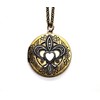 Handmade Mixed Metals Fleur De Lis Locket Necklace
