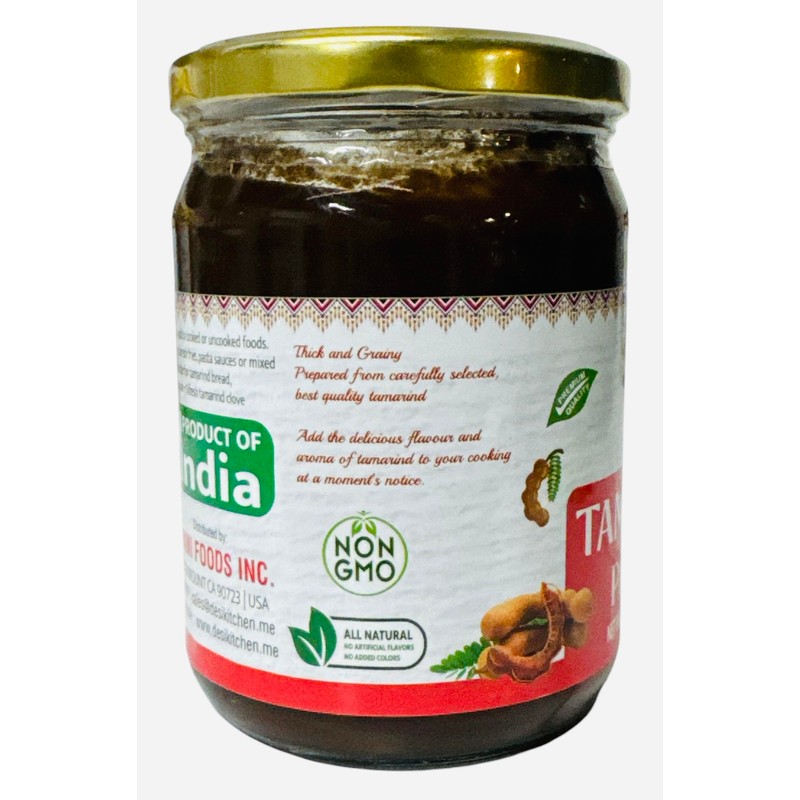 Desi Kitchen Tamarind Paste (Imli Paste) 500g (17.63 oz), Glass