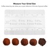 Coffee Ground Measurement Ruler Stainless Steel Reference Tool for Coffee